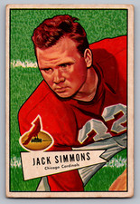 1952 BOWMAN LARGE #110 JACK SIMMONS CARDINALS ROOKIE