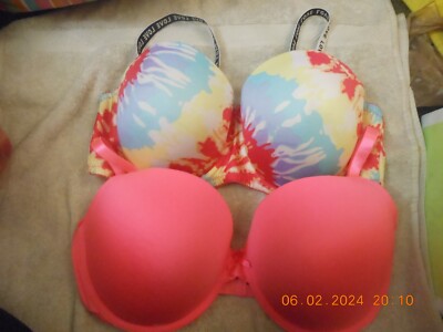 6/3 ''BUY 1 GET 1 FREE'' / ALWAYS A FLIRT / 42D / PUSH UP BRAS / PINK + MULTICOLOR