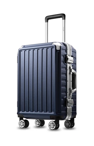 LUGGEX Carry On Luggage with Aluminum Frame, Polycarbonate Zipperless Luggage...