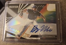 2022 Prizm Draft Picks Brycen Mautz Rookie Prizmatic Silver Auto San Diego State