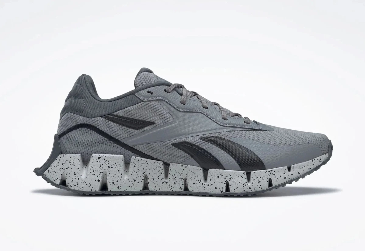 NWT Reebok Zig Dynamica 4 Unisex Shoes Pure Grey/Maroon/Chalk Size 11 Womens Reebok Zig Dynamica 4 Running Shoe main image 4