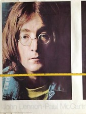 Beatles Poster Vintage LITHO White Album 1968 Lennon McCartney Harrison Starr