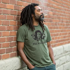 The Wailers Retro Unisex T-Shirt - Modern Fit Rasta Bob Marley Reggae tee S-2XL