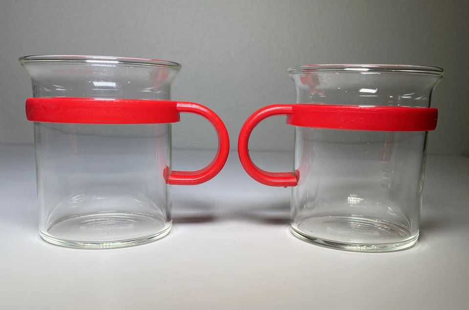 "Tazas de café BODUM vasos de plástico rojo Captain Picard 5 OZ - Star Trek 3"" - Juego de 2" Foto 3 de 4