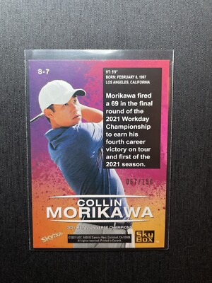2021 Skybox Metal Universe Champions Collin Morikawa Skybox