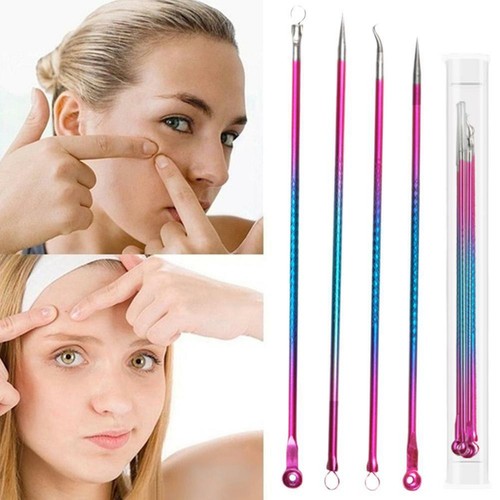 4PCS Acne Blackhead Comedone Black Spot Pimple Blemish Remover Skin