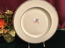 4 Lenox Tuxedo Platinum Dinner Plates Brand NEW with tags USA second quality