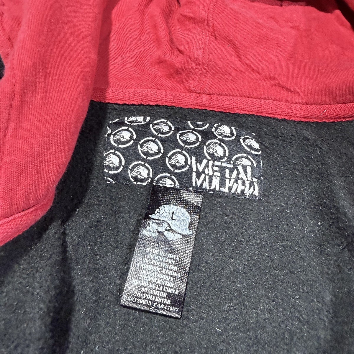 Y2K Metal Mulisha Hoodie Large Black Rockstar Energy Drink Full