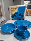 VTG  1990's-Homer Laughlin Fiestaware~ Peacock~ 5 Piece ~ New In Box ! USA #327