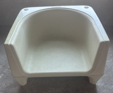 Vintage 1970's Cosco Cream Reversible Child Booster Seat 3"/6" Hard Plastic.