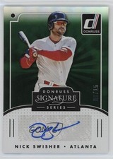2016 Panini Donruss Signature Series Green /15 Nick Swisher #SGS-NS Auto 05k6