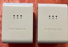 Used NETGEAR XET1001 85 Mbps Powerline Network Adapter Bridge Lot Of 2
