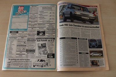 Auto Bild 02/1989 Saab 900i 16 mit 126PS im TEST auf 2 Seiten