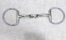 Premium Quality Horse Eggbutt Bit Snaffle Bit Double Jointed Lozenge S/Steel