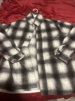 Old navy cream plaid flannel