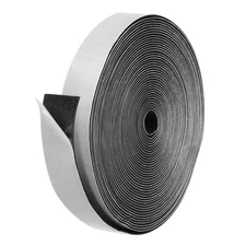 Weather Stripping Door Seal Strip, 1 Roll 1 Inch x 1/16 Inch x 32 Ft Black
