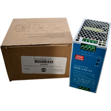 NEW Mean Well NDR-240-24 Single Output DIN Rail Power Supply 24V 10A 240W