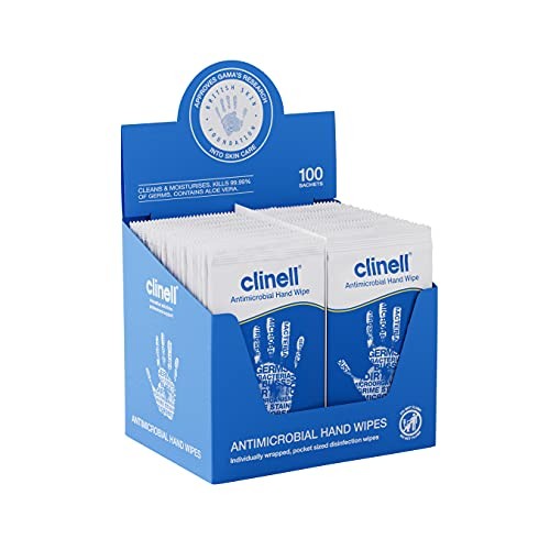 Clinell Antimicrobial Hand Wipes - Pack of  Assorted sizes , styles 