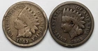 1862 and 1863 CN Indian Head Pennies Lot of 2