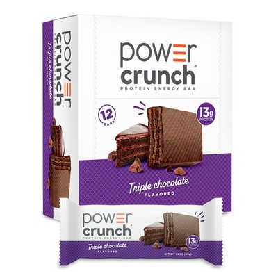Protein Energy Wafer Bars Triple Chocolate 1.4 Ounce (12 Count)