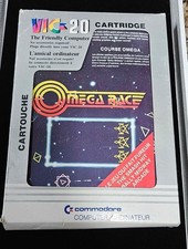 Commodore VIC 20 OMEGA RACE - Cartridge, Box & Manual Complete French/Canada Var