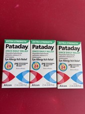 Lot of 3 ~ Pataday ~ Extra Strength ~ Once Daily Relief ~ 2.5 ml ~ Exp 2/28
