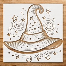 Magical Witchcraft Icons Stencil for Creative Projects - StencilAir