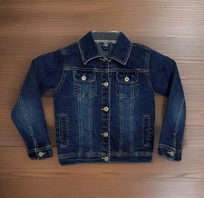 OshKosh Bgosh Girls 6X Denim Jacket Snap Front Western Pockets Unlined Cowgirl