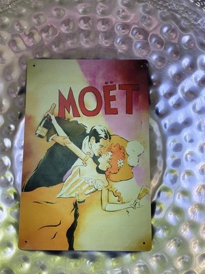 Blechschild  Moet 
