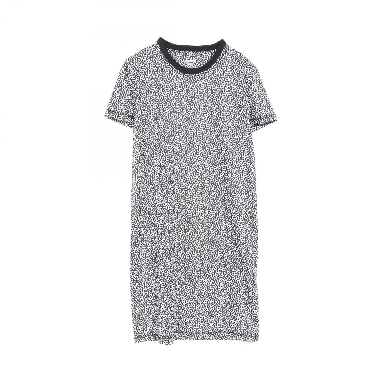 HERMÈS Abito HERMES manica corta 4E4521DB cotone nero bianco #38 usato