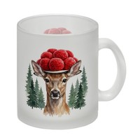 Reh Mit Bollenhut Glas Tasse Schwarzwald Motiv