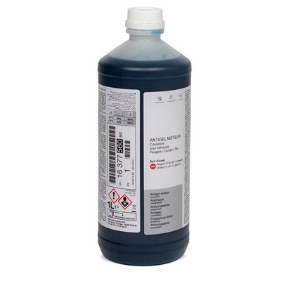 Citroen Peugeot 1L Coolant Blue Anti Freeze Genuine 1637756080