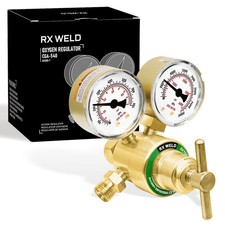 Oxygen Regulator Welding Gas Gauges CGA 540 Inlet Oxy for V-Style Torch Cutti...