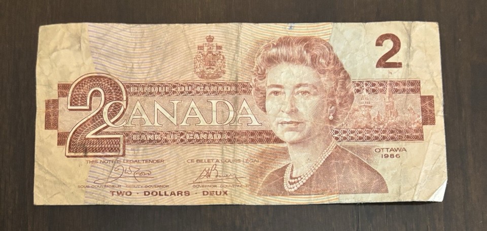 1974 And 1986 canada 2 dollar bill | eBay