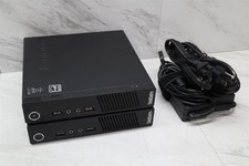 2 LOT Lenovo M93p Mini Desktop Computer Tiny PC i5-4570T 2.90GHz 4GB w/ Adapters