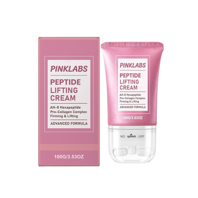 Peptide Lifting Cream   anti Aging Neck Cream with Cooling Massage Roller, Face