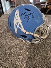 Earl Campbell HOF 91 Signed Houston Oilers Full Size Rep Football Helmet Beckett