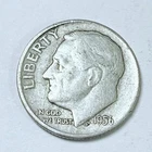 1956-D Roosevelt Dime - 90% Silver - Circulated Coin #5062