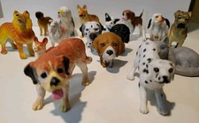 Dogs & Cat 1-3 Plastic Toys Lot Of 14