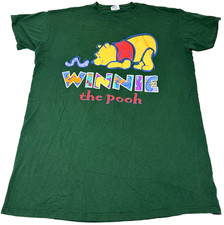 Vintage Winnie The Pooh Disney Sleep Shirt Womens One Size Y2K Nightshirt
