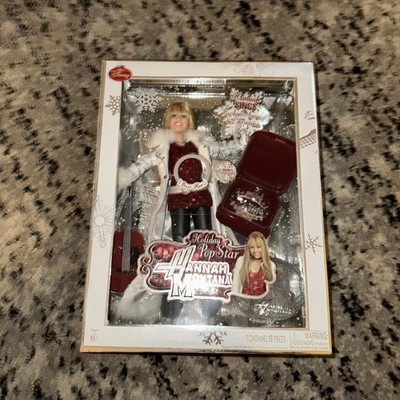 Disney Hannah Montana Holiday Pop Star Singing Doll Collectible