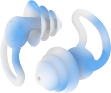 Reusable Swimming Ear Plugs with Nose Clips -2 Pairs Silicone Swimmers Ear Plugs