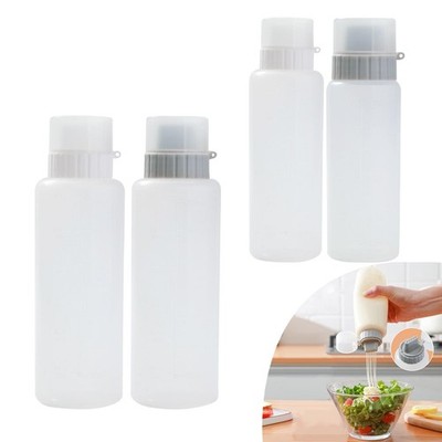 Nachfüllbare Ketchup Squirt Flasche, drückbarer Spender mit Skalenabdeckung,