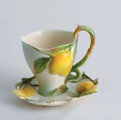 Franz Collection Lemon Cup & Saucer FZ00473