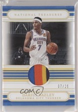 2020-21 Panini National Treasures Jersey Prime 7/25 Darius Bazley #JT-DBZ 03il