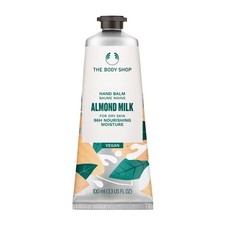 Image of The Body Shop Almond Milk Hand Balm, For Dry Skin, 96Hr Moisture, Vegan 100ml