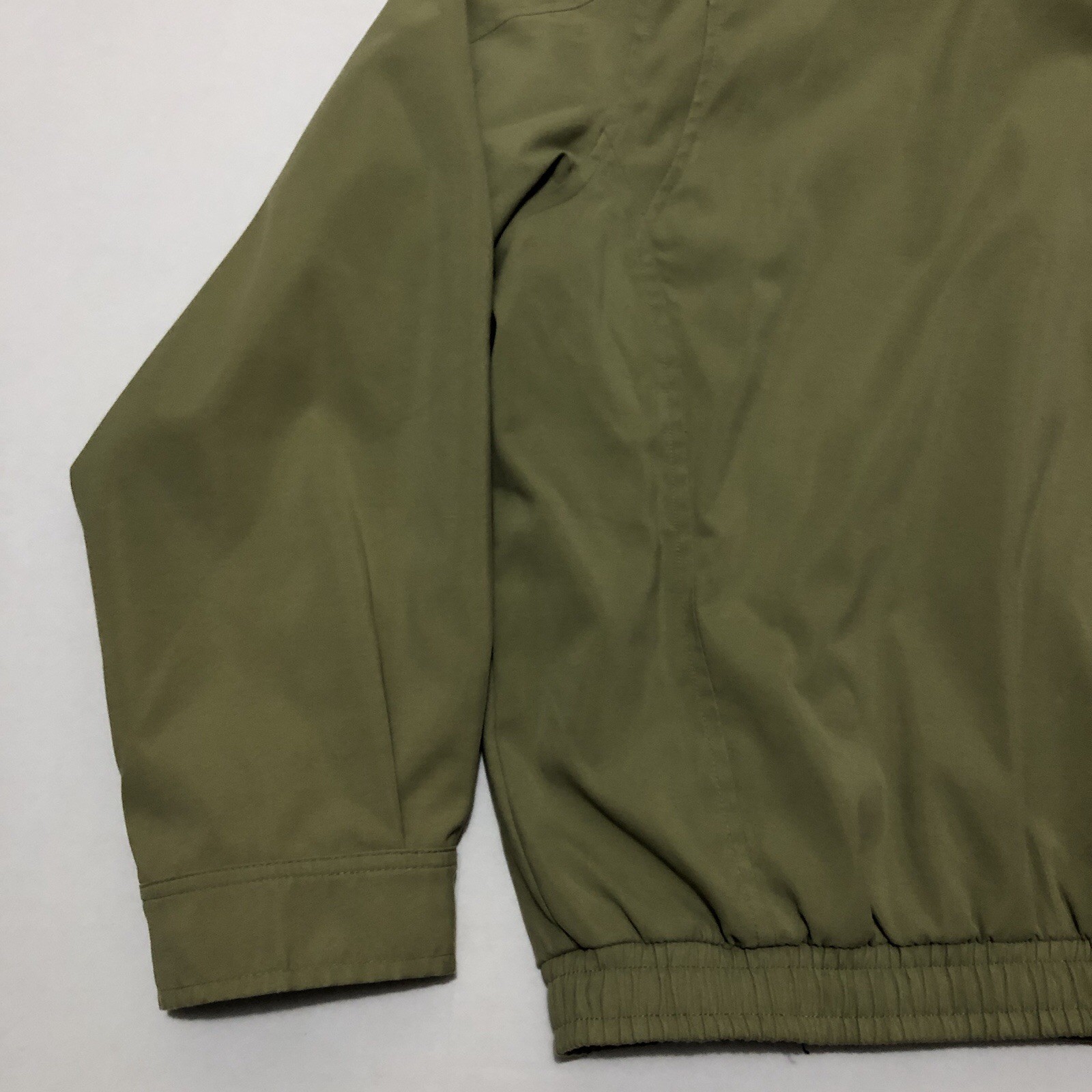 Vintage Polo Ralph Lauren Harrington Jacket Large Brown Chino Plaid Lined Zip Up