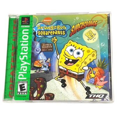 SpongeBob SquarePants: Super Sponge [GH] PS1 (Very Good, CIB, Scratch Free Disc)