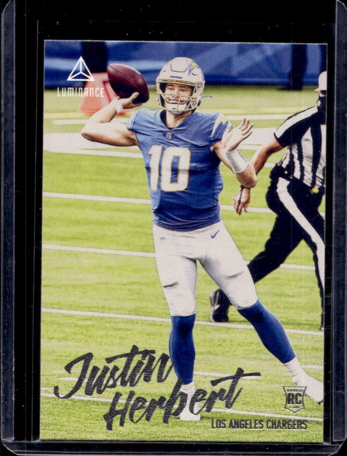 2020 Chronicles Justin Herbert Luminance Update Rookies RC #203 Chargers