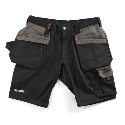 Scruffs Worker Plus Holster Herren Cargoshorts mit mehreren Taschen